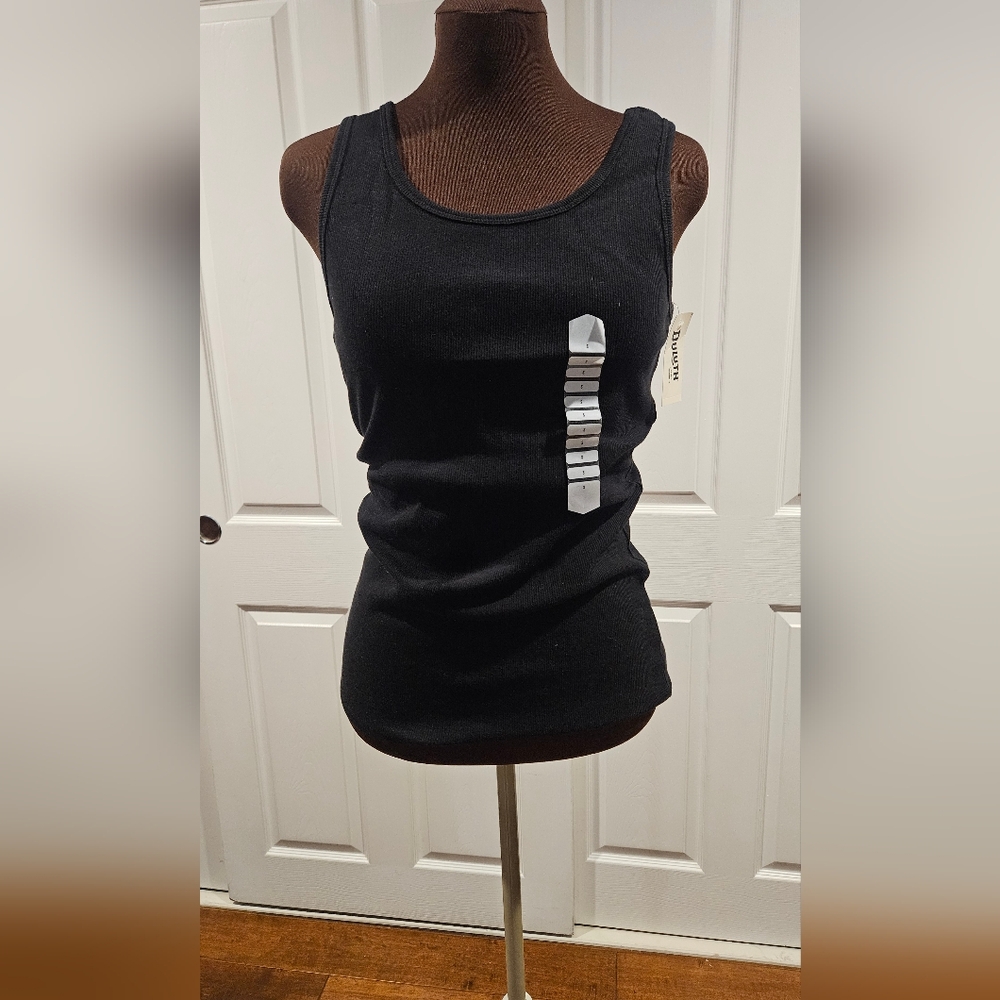 Duluth Black Ribbed Sleeveless Tank Top